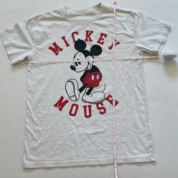 Disney Classic Unisex Cotton Blend Mickey Mouse Short Sleeve White T-Shirt, XS - Picture 5 of 9